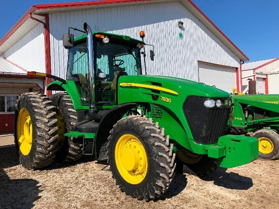 '08 JD 7830 MFWD tractor