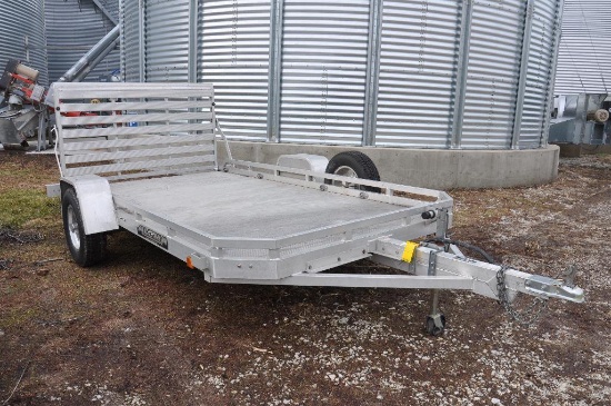 Aluma 12' bumper hitch flatbed trailer