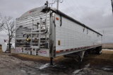 '12 Wilson DWH-500 PaceSetter 41' aluminum hopper bottom grain trailer