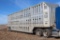 '99 Merritt 50' 'Hog Express' aluminum livestock trailer