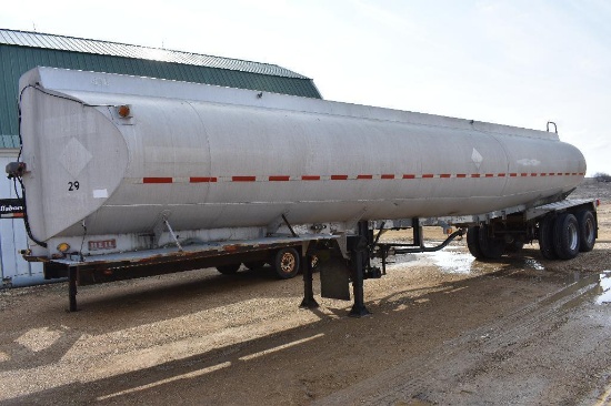 '78 Heil 9,000 gal. aluminum tanker trailer