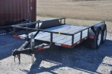 '99 Rettig 6.5'x12' tandem axle bumper hitch trailer