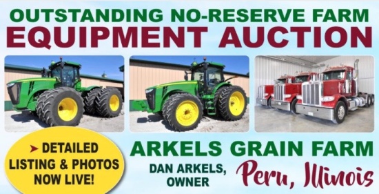 Arkels No Reserve Farm Equipment Auction