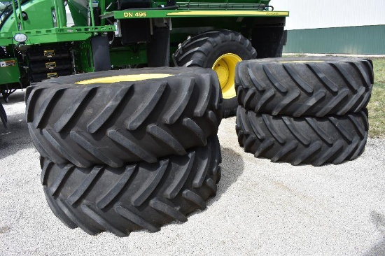 (4) Michelin 650/65R38 floater tires and rims