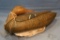 SLEEPER HEN MALLARD WOODEN DECOY, UNKNOWN MAKER