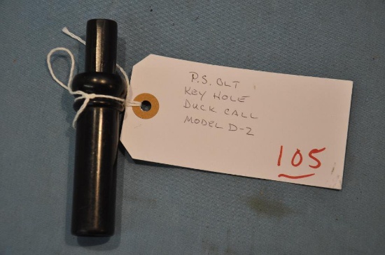 P.S. OLT MODEL D-2 KEY HOLE MALLARD DUCK CALL