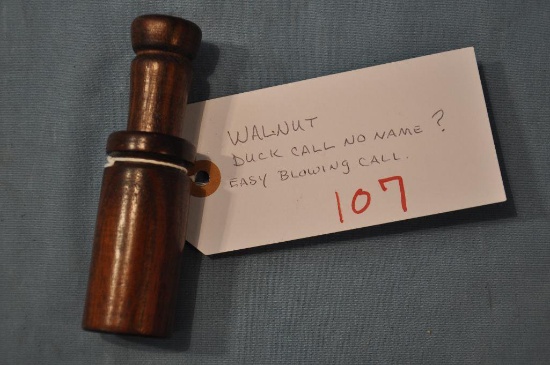 UNMARKED WALNUT DUCK CALL