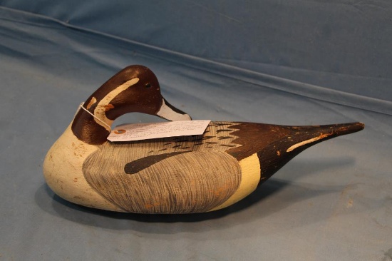 VP MARKED PINTAIL DRAKE WOOD DECOY