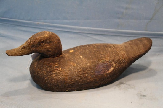 GRUBBS DECOY CO. BLACK MALLARD WOODEN DECOY