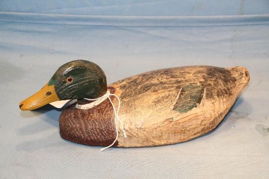 CEDAR KNIFE DRAWN MALLARD DRAKE DECOY