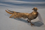 ENGLISH SILVER TONE METAL PHEASANT