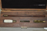 GUN CLEANING KIT IN WALNUT BOX