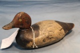 MASON GRADE 3 OR DETROIT GRADE REDHEAD DRAKE WOODEN DECOY