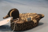 BLUE WING DRAKE SMALLER WOODEN DECOY