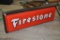 FIRESTONE DOUBLE-SIDED LIGHTED SIGN