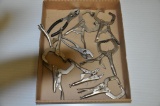 (9) VARIOUS PLIERS AND SMALLER WELDING VISE GRIPS