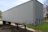 Older enclosed semi van trailer w/ some repairs, storage only