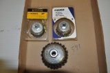 (3) CUP BRUSH BUFFING WHEELS