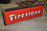 FIRESTONE DOUBLE-SIDED LIGHTED SIGN