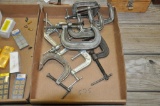 (8) VARIOUS C CLAMPS