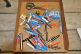 LOT BOX OF VARIOUS FLUTE AND CUTTER TIPS