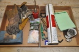 (2) LOT BOXES OF MISC. TOOLS, GLOVES, AND WELDING RODS