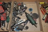 LOT BOX OF AIR BLITZERS AND OTHER ABRASIVE ATTACHMENTS