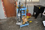 ROLLING JANITORS CART, VACUUM, AND MOP BUCKET