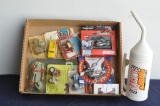 LOT BOX OF 1/64TH SCALE TOYS AND OTHER ITEMS