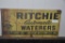 RITCHIE AUTOMATIC WATERERS EARLY AG SIGN
