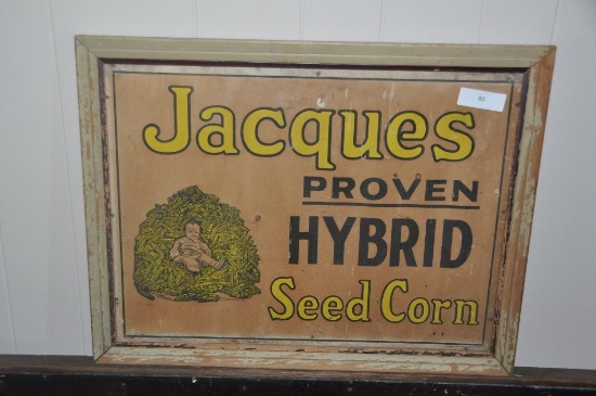 JACQUES SEED CORN SIGN