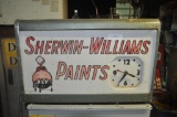 SHERWIN-WILLIAMS PAINTS ADVERTISING LIGHTED CLOCK