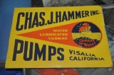 CHAZ. J. HAMMER INC. PUMP ADVERTISEMENT SIGN