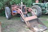 IH H tractor w/ trip bucket