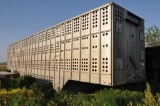 Merritt 47' aluminum livestock drop center trailer