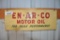 EN-AR-CO MOTOR OIL SIGN