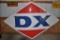DX DIAMOND-SHAPED GAS STATION SIGN