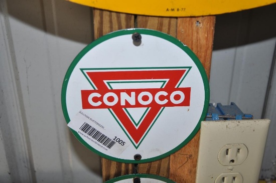 6" DIAMETER SSP CONOCO PUMP BADGE