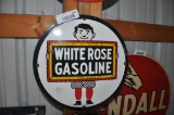 WHITE ROSE GASOLINE SSP PUMP SIGN