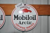 MOBILOIL ARCTIC GARGOYLE SSP PUMP PLATE ADVERTISING SIGN