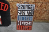 (5) LICENSE PLATE DISPLAY SOLD AS 1 LOT