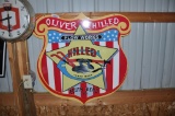 OLIVER CHILLED PLOW WORKS SIGN