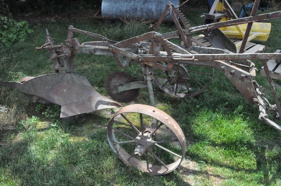 1-bottom steel wheel pull-type plow