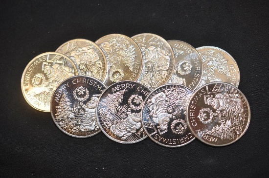 10 oz. silver bullion as pictured