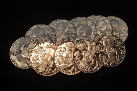 10 oz. silver bullion as pictured