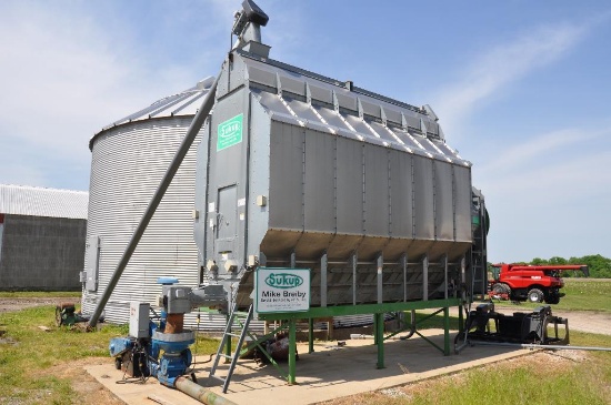 Sukup T1612BS 16' stainless steel grain dryer