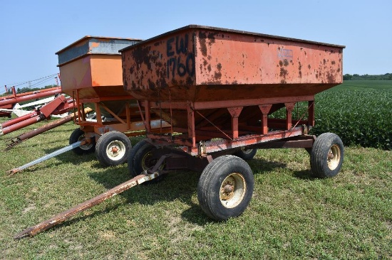 Ficklin 185 gravity wagon on running gear