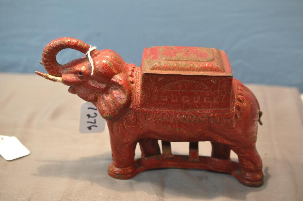 elephant cigarette dispenser CAST IRON ELEPHANT CIGARETTE DISPENSER, ORIGINAL,