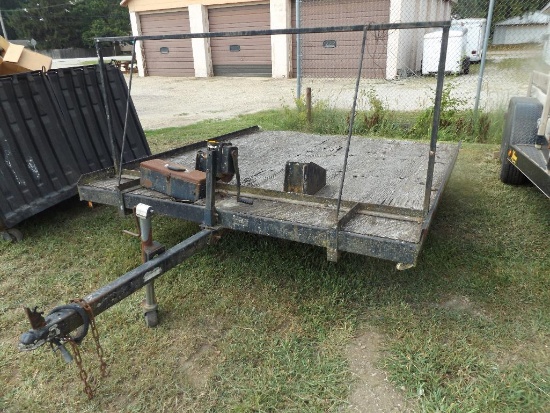 8'x 7' bumper hitch utility trailer