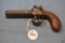 BLACK POWDER DOUBLE BARREL PISTOL